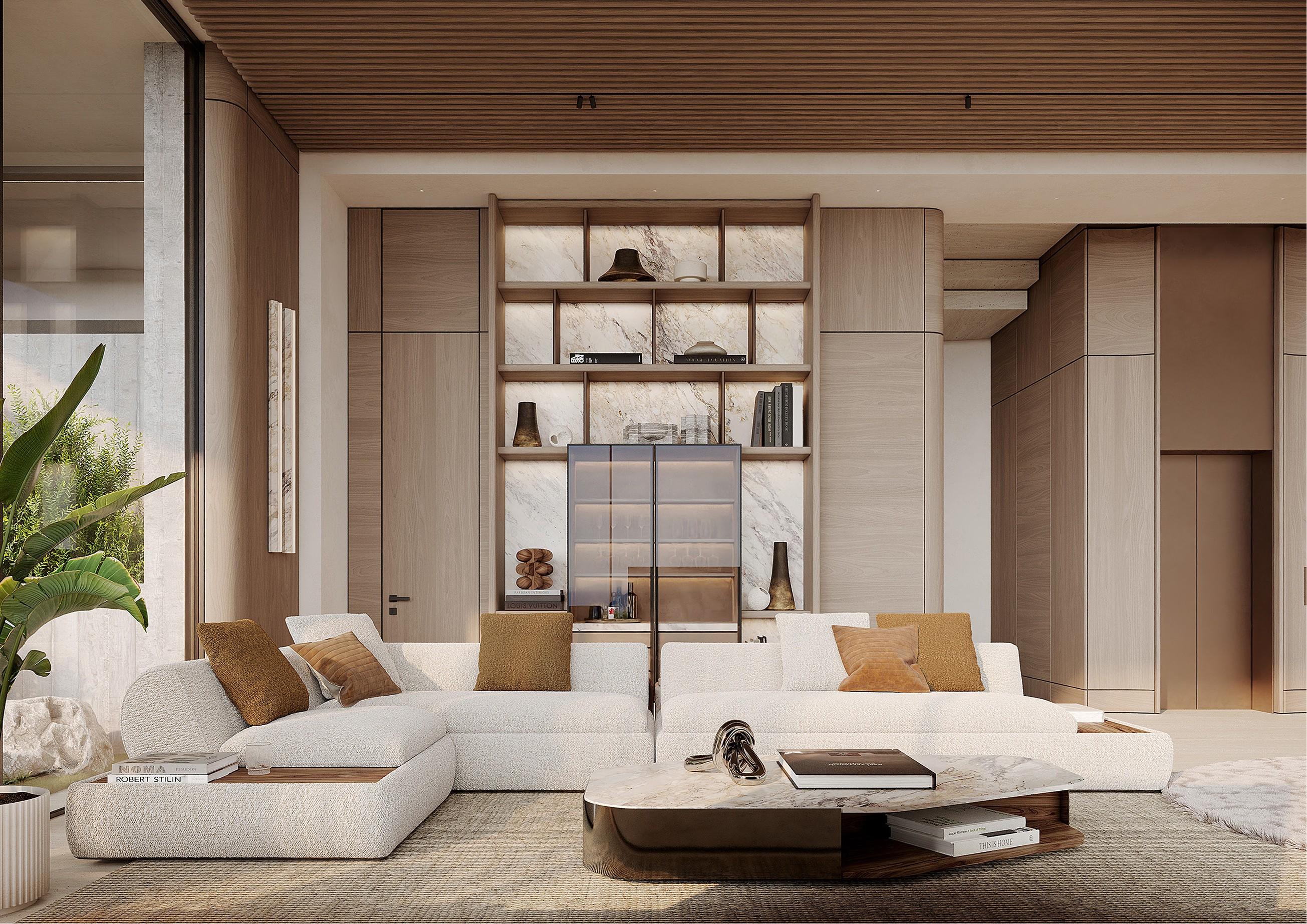 Frame Architects project — modern living room interior